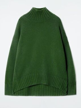 100% Cashmere Sweater CHUNKY CASHMERE TURTLENECK JUMPER